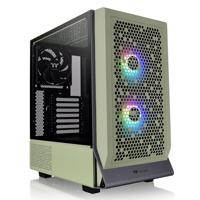Thermaltake Ceres 300 Matcha Green Mid Tower E-ATX computerbehuizing met zijpaneel van gehard glas; 2xCT140 ARGB-ventilator vooraf geïnstalleerd; Rotationele PCIe-sleuven; CA-1Y2-00MEWN-00; 3 jaar