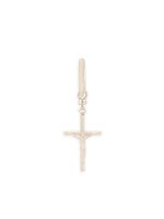 Dolce & Gabbana boucle d'oreille à pendentif croix - Argent