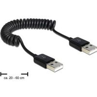 Delock 83239 Kabel USB 2.0-A male / male spiraalkabel - thumbnail