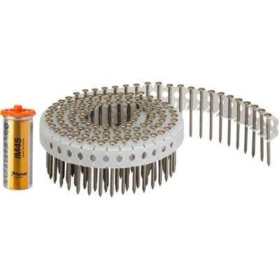 Paslode Haften-Nagel op rol 2,8x25 ring therm.vz 1000 stuks + gas voor IM45 142200 Paslode Haften-Nagel op rol 2,8x25 ring therm.vz 1000 stuks + gas voor IM45 142200