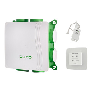 Ducobox Silent All-in-one Rh & Bd - Vocht Boxsensor + Bedieningsschakelaar Rf Batterij (0000-4639)