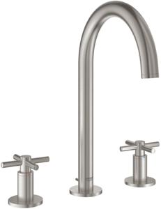 Grohe Atrio 3-gats Wastafelmengkraan met Waste Supersteel