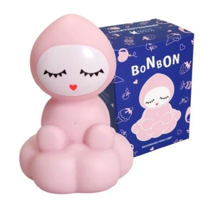 LuckyBoySunday nachtlamp Bonbon junior 10,5 cm PVC lichtroze LuckyBoySunday nachtlamp Bonbon junior 10,5 cm PVC lichtroze