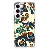 Siliconen Hoesje Samsung Galaxy S23 Barok Flower