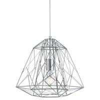 Searchlight Chrome draadlamp Geometric Cage Ø 39cm 7271CC - thumbnail