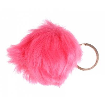 Lg-imports Sleutelhanger Fluffy Meisjes 8 Cm Textiel Roze