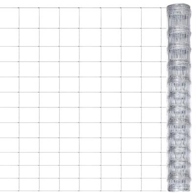 Tuinhek 50x1,25 m gegalvaniseerd staal zilverkleurig Tuinhek 50x1,25 m gegalvaniseerd staal zilverkleurig