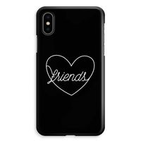 Friends heart black: iPhone XS Max Volledig Geprint Hoesje - thumbnail