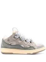 Lanvin baskets Curb à lacets - Gris