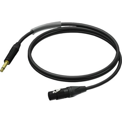 Procab PRA900 Prime XLR female - Jack male mono 5 meter Procab PRA900 Prime XLR female - Jack male mono 5 meter
