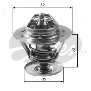 Thermostaat, koelvloeistof GATES, u.a. für Ford, VW, Mazda, LDV