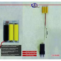 Batterijvervangende trafo: voor 3x AAA