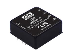 Mean Well DKA30A-15 DC/DC-converter 30 W Aantal uitgangen: 2 x Inhoud 1 stuk(s)