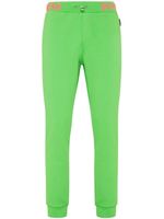 Philipp Plein pantalon de jogging Skull and Bones à taille logo - Vert