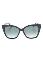 Jimmy Choo Eyewear lunettes de soleil Ruag à monture papillon - Noir