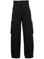 MSGM pantalon ample à taille haute - Noir