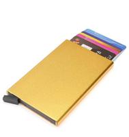 DSTRCT Figuretta - Cardholder gold metallic Goud Aluminium Pasjeshouders