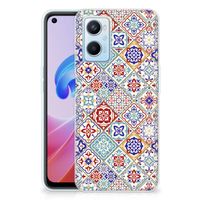 OPPO A96 | OPPO A76 TPU Siliconen Hoesje Tiles Color - thumbnail