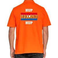 Hup Holland hup oranje poloshirt Holland / Nederland supporter EK/ WK voor heren - thumbnail