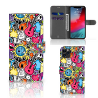 Apple iPhone 11 Pro Max Wallet Case met Pasjes Punk Rock - thumbnail