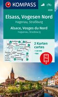 Wandelkaart - Fietskaart 2220 Elsass - Vogesen Nord, Alsace - Vosges d - thumbnail