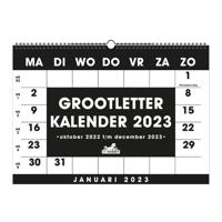 Grootletter Maandkalender 2023 - Spiraalgebonden (8719231380233)