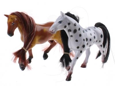 Toi Toys speelset Kailey's paard 9 delig bruin/wit Toi Toys speelset Kailey's paard 9 delig bruin/wit