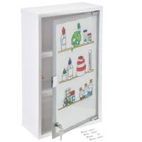 HI Medicijnkast - glazen deur - 30 x 50 cm - met slotje - EHBO kast