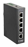 D-LINK DIS-100E-5W 5-Port Fast Ethernet Industriële Switch Zwart