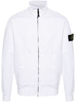 Stone Island hoodie zippé à motif Compass signature - Blanc - thumbnail