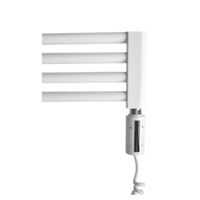 Radiator Sanicare Snode Met Wifi 111,8 x 45 cm Wit Met Thermostaat Zwart Sanicare - thumbnail