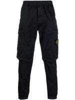 Stone Island pantalon cargo à patch Compass - Bleu - thumbnail