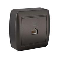 Solera Telefoonaansluiting en ADSL-muurschildering, grafiet RJ45