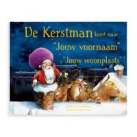 Boek met naam en foto - De kerstman komt - Hardcover - thumbnail