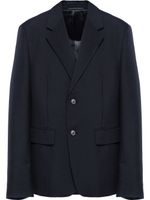 Prada blazer à simple boutonnage - Bleu