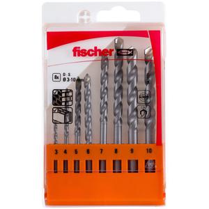 Fischer D-S 543027 Steen-spiraalboorset 8-delig 1 set(s)