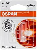 OSRAM 2821-02B Original Line 12V, W3W, halogeen signaallamp, dubbele blister (2 lampen)