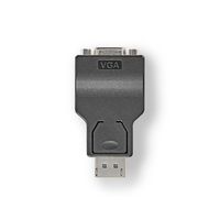 Nedis CCGB37935BK tussenstuk voor kabels DisplayPort VGA (D-Sub) Zwart - thumbnail