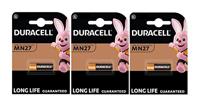 3 x Duracell MN27 27A A27 8LR732 (3 blisters van 1 batterij) 3 batterijen