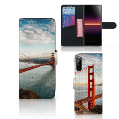 Sony Xperia L4 Flip Cover Golden Gate Bridge Sony Xperia L4 Flip Cover Golden Gate Bridge