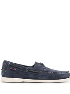 Sebago chaussures bateau à détail de laçage - Bleu