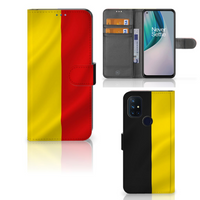 OnePlus Nord N10 Bookstyle Case Belgische Vlag - thumbnail