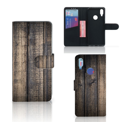 Xiaomi Redmi Note 7 Book Style Case Steigerhout Xiaomi Redmi Note 7 Book Style Case Steigerhout