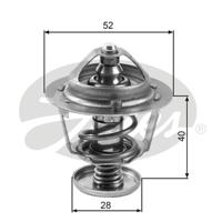 Thermostaat, koelvloeistof GATES, u.a. für Ford, Mazda, Ford Usa, Suzuki