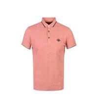 GABBIANO regular fit polo met contrastbies oudroze