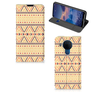 Nokia 5.4 Hoesje met Magneet Aztec Yellow