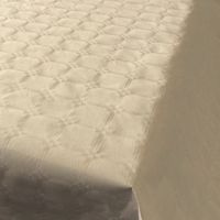 2x Beige papieren tafellakens/tafelkleden 800 x 118 cm op rol - thumbnail