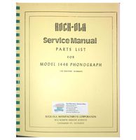 Rock-Ola Model 1446 Jukebox Service Manual & Parts List