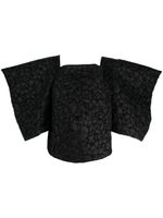 Comme Des Garçons blouse imprimée à manches amples - Noir