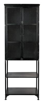 Dutchbone Opbergkast Denver 160.5 x 60cm - Zwart